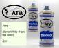 Preview: Jeep, Stone White (Hard top color), SW1: 400ml Sprühdose + 400ml Klarlack - Set, von ATW Autoteile West.